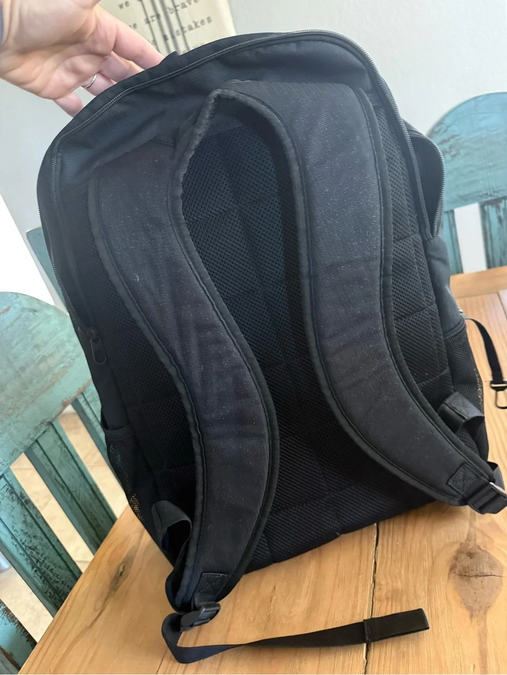 Nike Black Backpack with White Swoosh